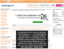 Tablet Screenshot of geheugen.nl